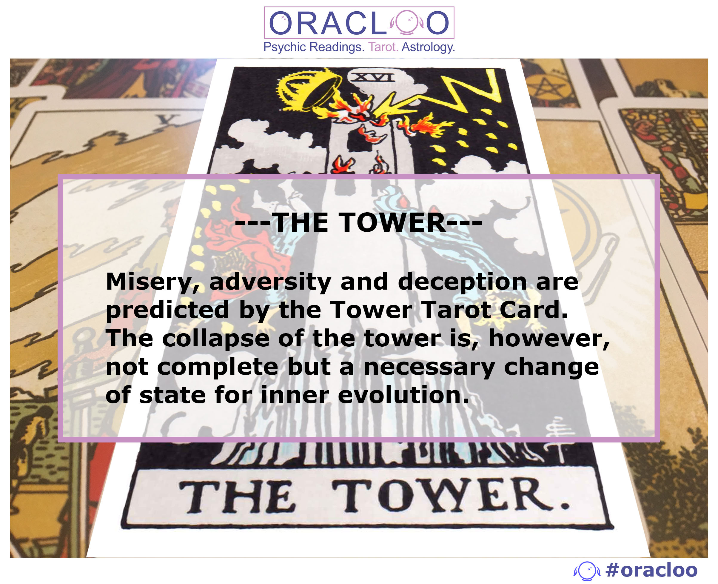 THE TOWER Tarot Card