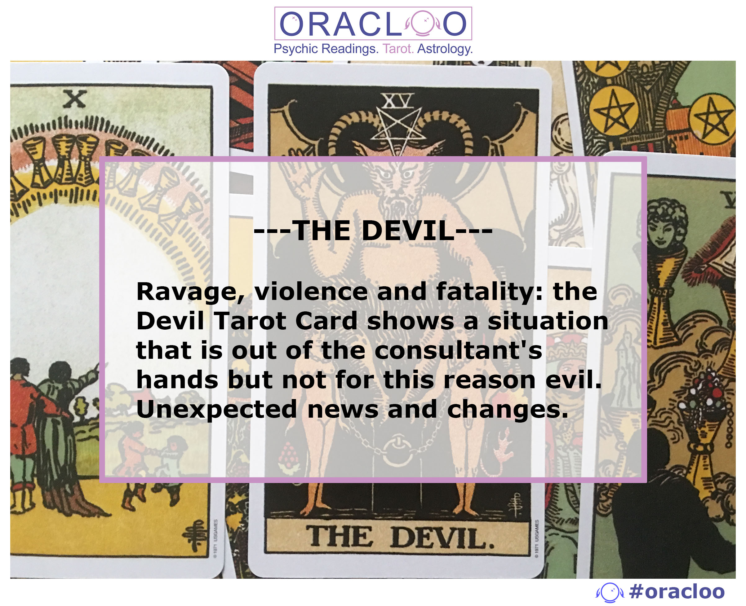 THE DEVIL tarot card