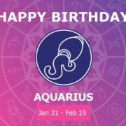 Oracloo Happy Birthday Aquarius