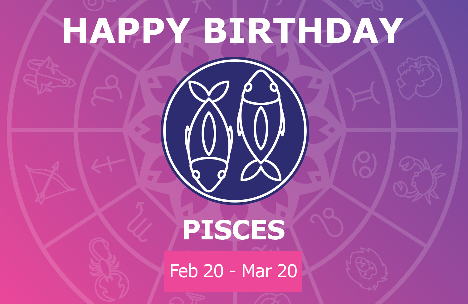 Oracloo Happy Birthday Pisces